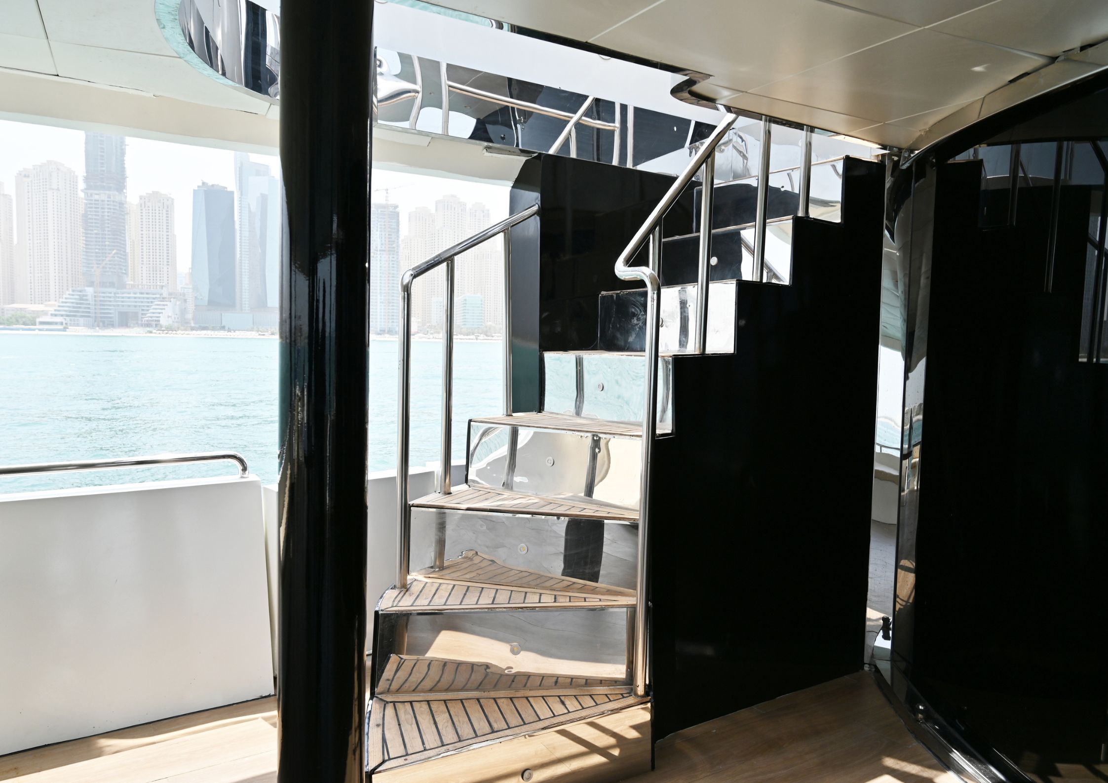 143ft yacht marina outside